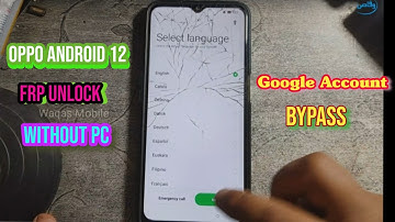 Oppo Android 12 FRP Bypass Without Pc 2023 | Oppo A95 Frp bypass by waqas mobile
