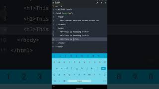 HTML HEADING TAGS | h1, h2 ,h3 ,h4, h5 ,h6 | HTML ELEMENTS #HSC #ICT #HTML #html #tag