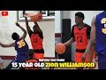 Zion williamson before the fame the 1st time we saw zion play
