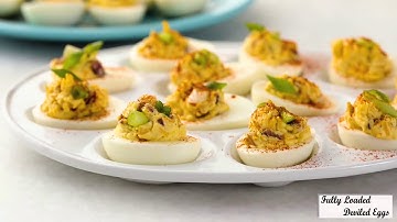 Egg recipe | Fully loaded deviled eggs | tasty recipe