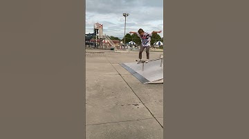 first boardslide on a handrail