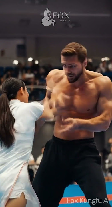 Chingbao Kung Fu Beauty STUNS Muscular Fighter with Epic Knockout! Part 1 | Fox Kung Fu AI