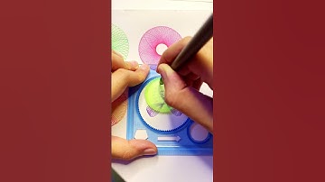 Simple Spirograph Design 🤩  #asmr #spirograph #shorts