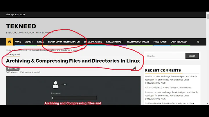 Archiving & Compressing Files and Directories In Linux using tar (MODULE 5.0A)