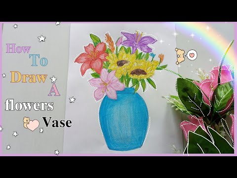 Vidéo: Comment Dessiner Un Vase à Fleurs