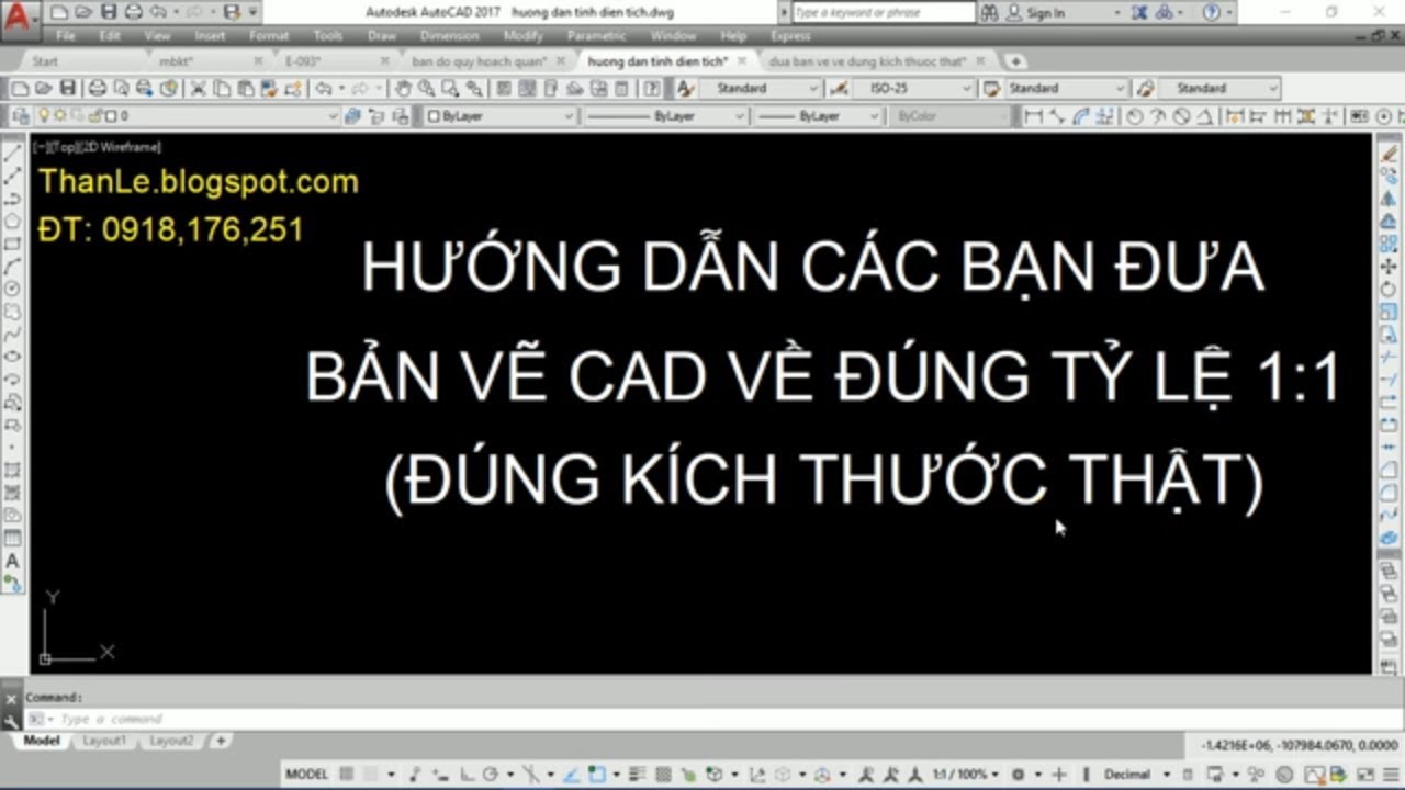 Đưa Bản Vẽ AutoCAD Về Đúng Kích Thước Thật: Bí Quyết Và Hướng Dẫn Chi Tiết