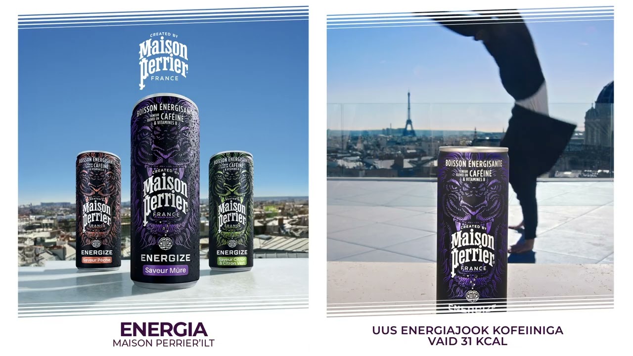 UUS! Maison Perrier® ENERGIZE energiajook