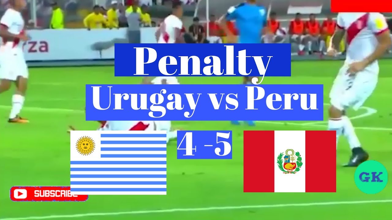 Uruguay vs Peru penalty 4 5 copa america 2019 YouTube