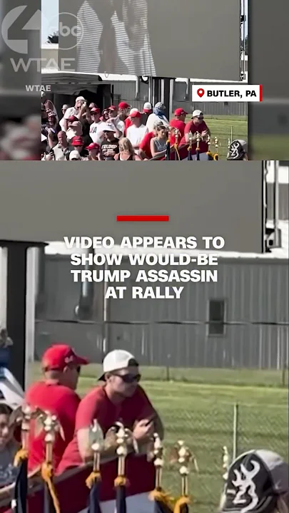 Video appears to show would-be Trump assassin at rally before shooting