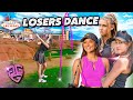 Losers have to dance 2v2 golf girl match in las vegas