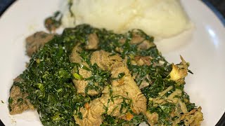 Covo Vegetables |Chomolia | collard greens and Pap //Sadza ne Muriwo