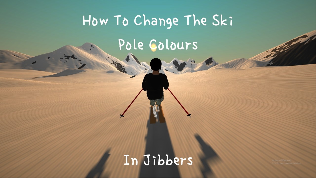 How To Change The Colour Of the Ski Poles In Jibbers!