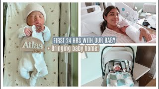 FIRST 24HRS WITH MY NEWBORN + BRINGING HIM HOME!