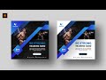 Modern Social Media Banner | Gym Fitness | Illustrator Tutorial | Part 1