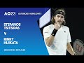 Stefanos tsitsipas v rinky hijikata extended highlights  australian open 2023 second round