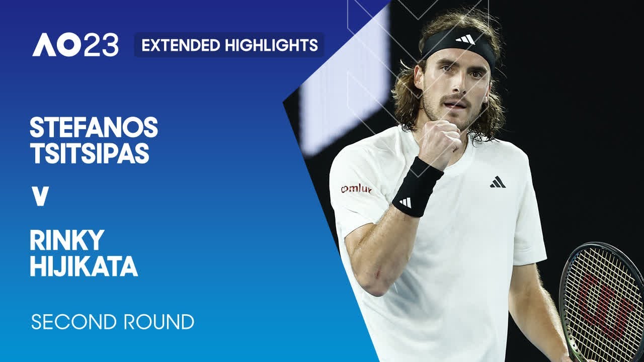 Stefanos Tsitsipas v Rinky Hijikata Extended Highlights Australian Open 2023 Second Round