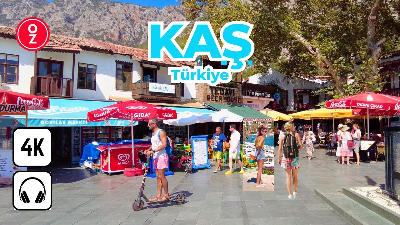 Antalya, तुर्किये | KAŞ | पैदल यात्रा 4K