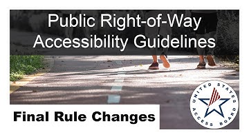 Public Right-of-Way Accessibility Guidelines: What’s New in the Final Rule Text