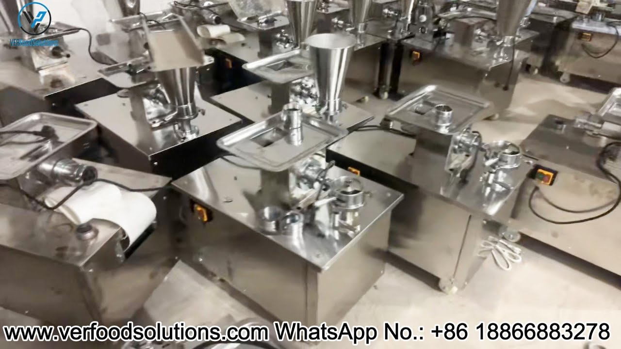 VERFOODSOLUTIONS Dumpling Samosa Spring Roll Wonton Machine Factory 360 Degree Shown