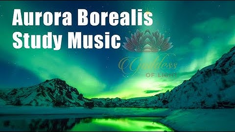 1 HOURS Aurora Borealis Green Northern Lights Relaxation binaural Sleep study relaxing music