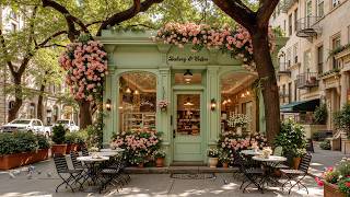 Cozy Bakery Café with Warm Morning Jazz Spring Flowers ☕ Soft Jazz Music for Focus & Positive Mood screenshot 5
