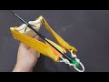 How To Make Simple and Powerful Slingbow ( 48 Pound  draw weight)