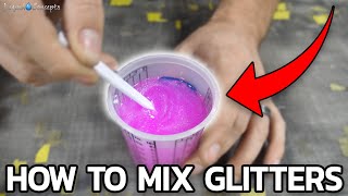 HOW TO MIX GLITTERS IN YOUR PAINT | Liquid Concepts | Weekly Tips and Tricks