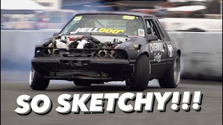 MAJOR BRAKE FAILURE WHILE DRIFTING THE TWIN TURBO FOXBODY….. *SCARY*