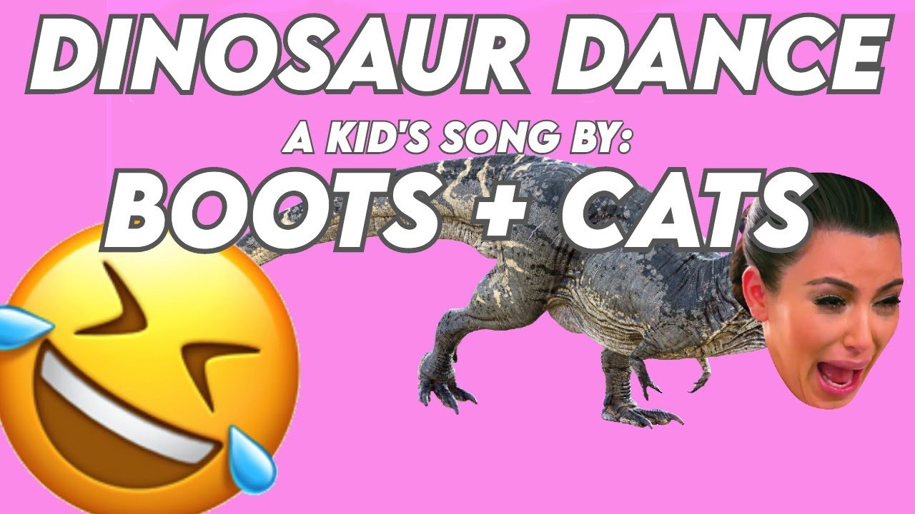 "Dinosaur Dance" By Boots + Cats FUNNY DINOSAUR SONG (TRY NOT TO