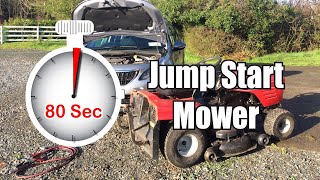 Jump Start A Tractor Mower