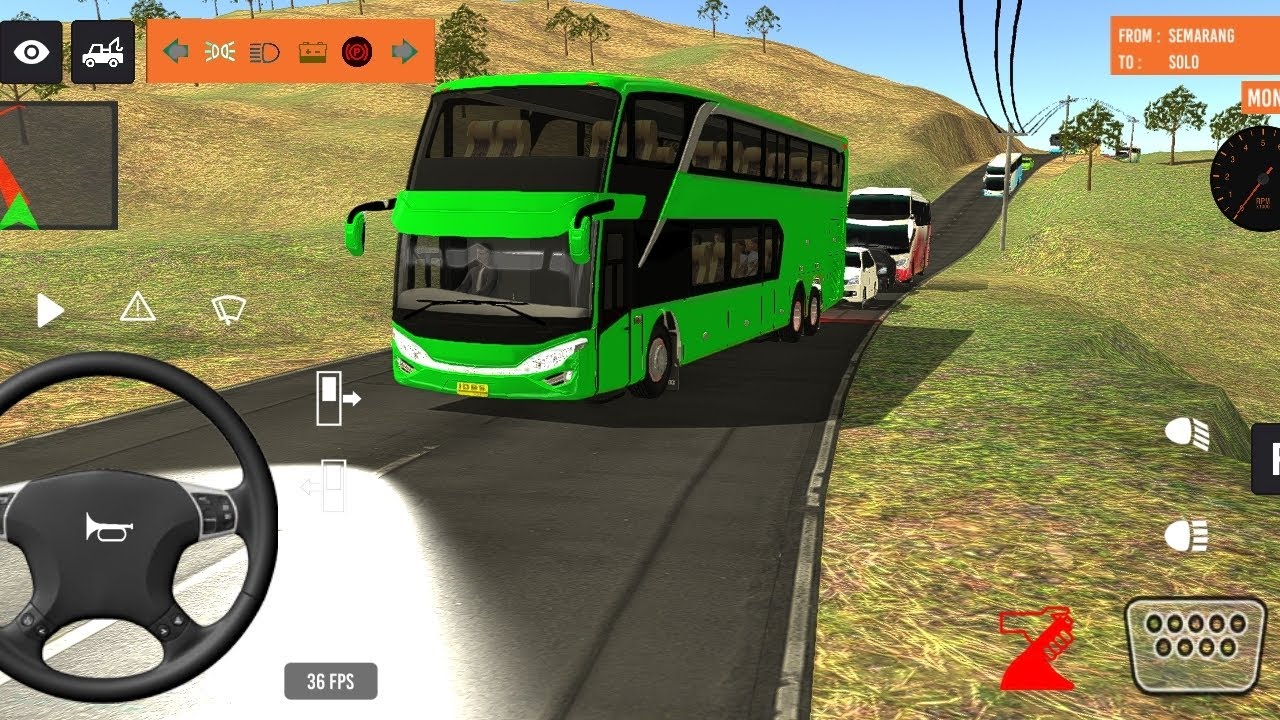 Indonesia Coach bus driving | Euro bus simulator 2025 Android gameplay#1👿🚜😍