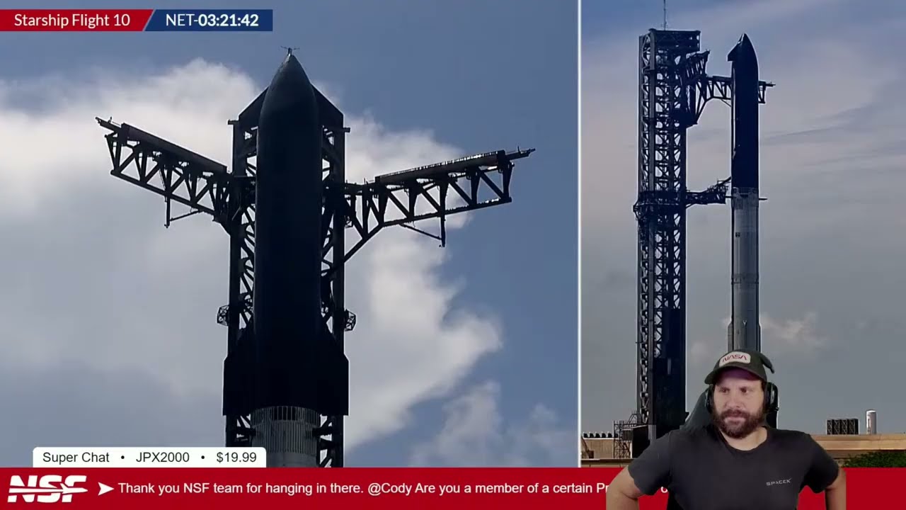 EJ'S SPACEX STARSHIP FLIGHT 10 LAUNCH COVERAGE! (LAUNCH AND REENTRY!)