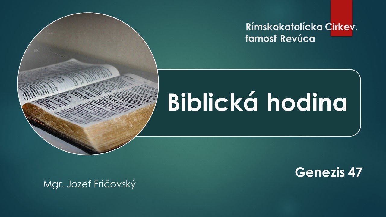Biblická hodina 24.05.2022