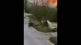 Взрыв бомбы в деревне Сальма в северной части провинции Латакия