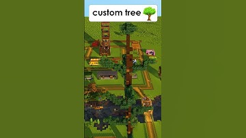 Minecraft how to build custom tree 🌳#shorts #minecraft