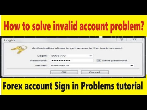 How to solve invalid account problem? Tani Forex sign in Tutorial in Urdu and Hindi