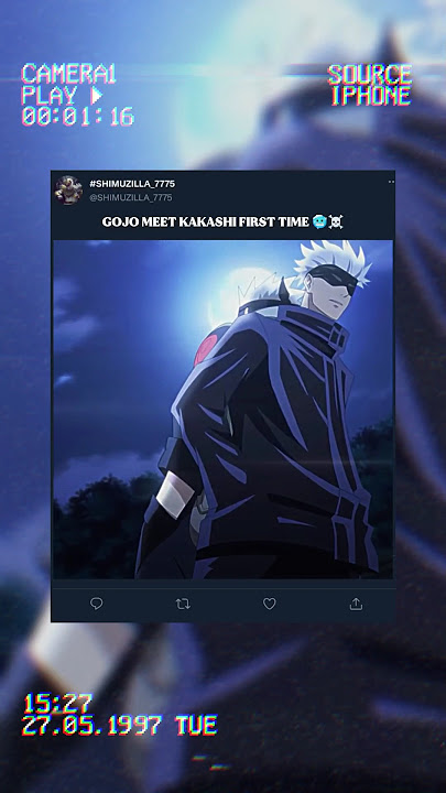 Gojo Meet Kakashi first time🥶#anime #animeedit #jjk #naruto #gojo #kakashi #fypシ゚viral #shorts #edit