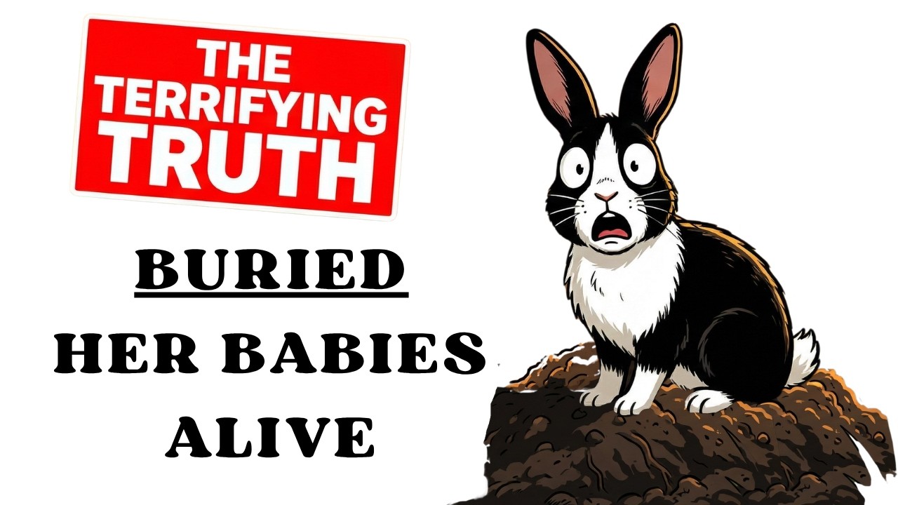 The Disturbing Moment a Mother Rabbit Buried Her Newborns - YouTube