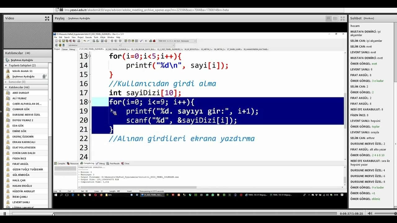 Bilgisayar Programlama 6 - YouTube
