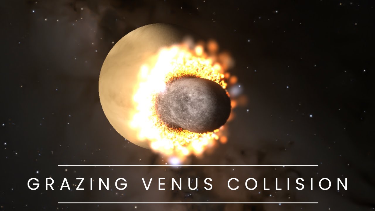 [4K] Mercury Grazing Impact with Venus | 10 MILLION PARTICLES - YouTube