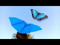 Flying paper butterfly flapping  superb fly origami butterfly  diy