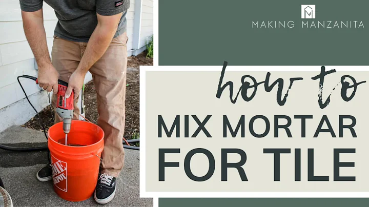 How To Mix Mortar For Tile | Easy Tutorial for Beginners! - DayDayNews