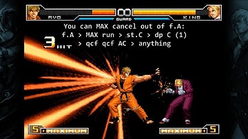 KOF 2002 UM: Ryo Combo Tutorial
