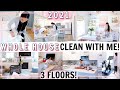 2021 WHOLE HOUSE CLEAN WITH ME! mini CLEANING MARATHON! | Alexandra Beuter