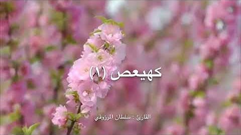 تلاوة خاشعة ماتيسر من سورة مريم ، القارئ: سلطان المرزوقي