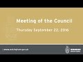 Wokingham borough councils meeting of the council  220916