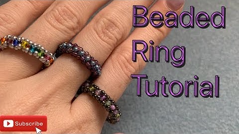 Beaded Ring Tutorial | Right angle weave