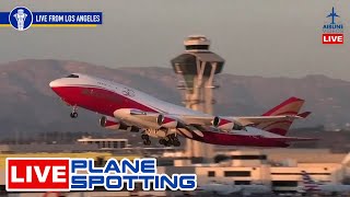 🔴LIVE LAX PLANE SPOTTING: Watch Arrivals and Departures LIVE!