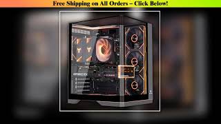 WJCOOLMAN WENJIE ATX Integrated Curved Glass Sea View Computer Case with Three S