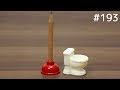便器の鉛筆削りとラバーカップの鉛筆。toilet pencil sharpener and rubber cup pencil cap. stationery